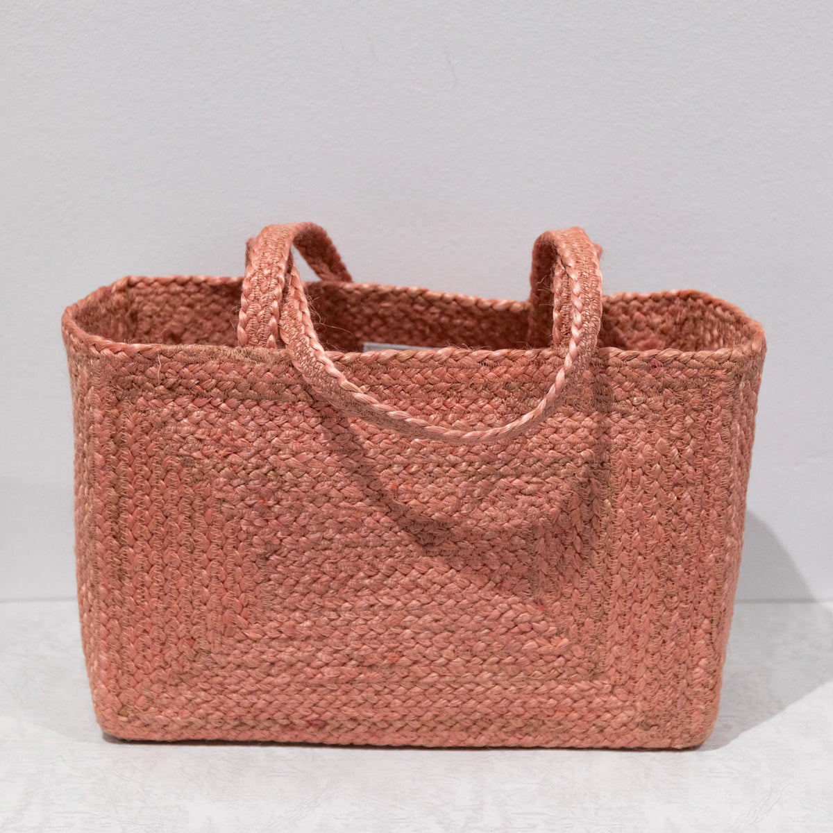 Jute Long strap Squre Sholder bag #NA909 'Sand' [PINK]