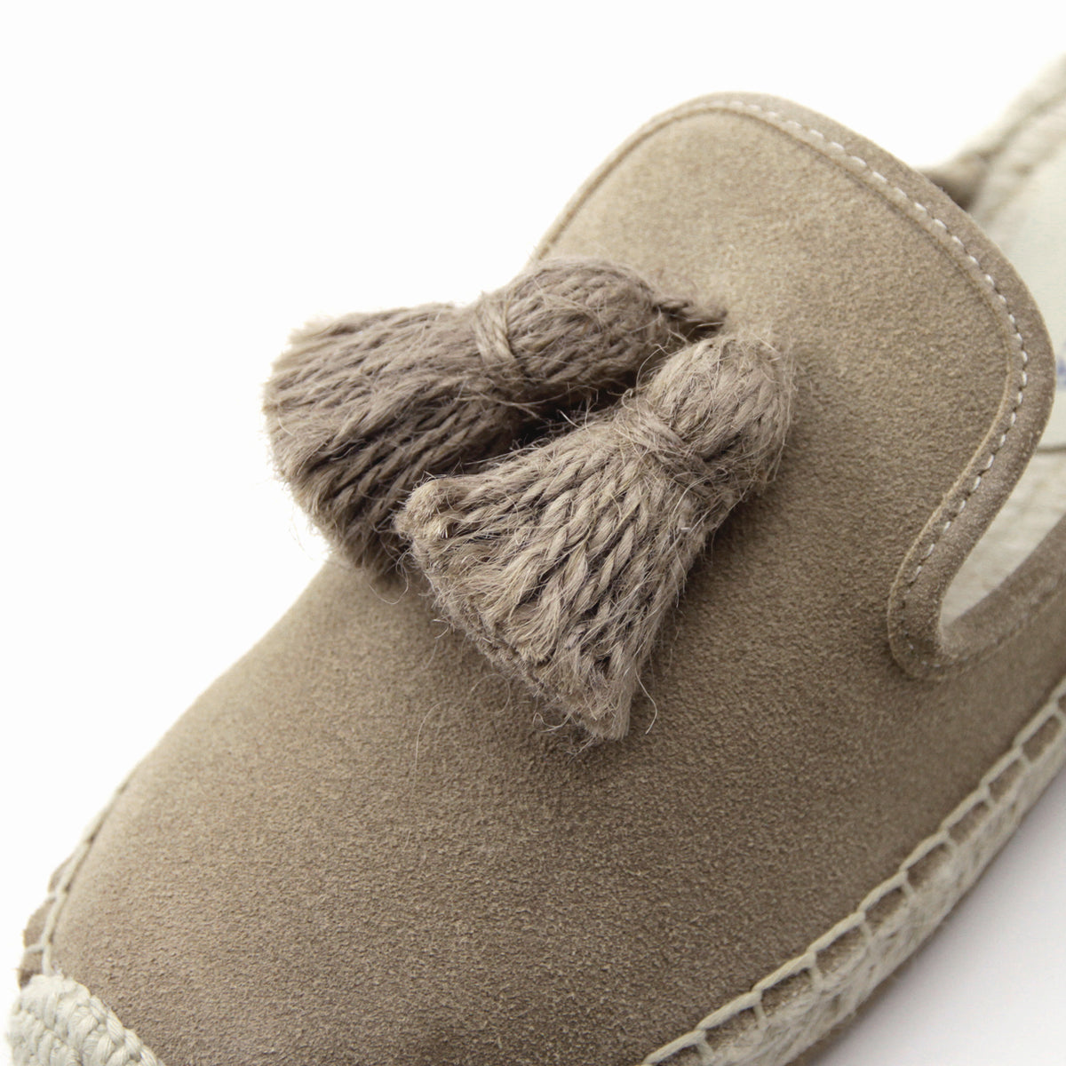 Flat mule espadrille with Tassel #NA807 'Animal' [D. BEIGE]