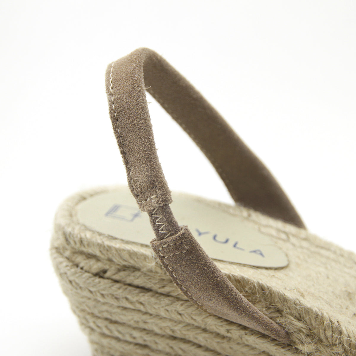 Sandal hak wedge tali silang espadrille #NA808 'Bird' [D. BEIGE]