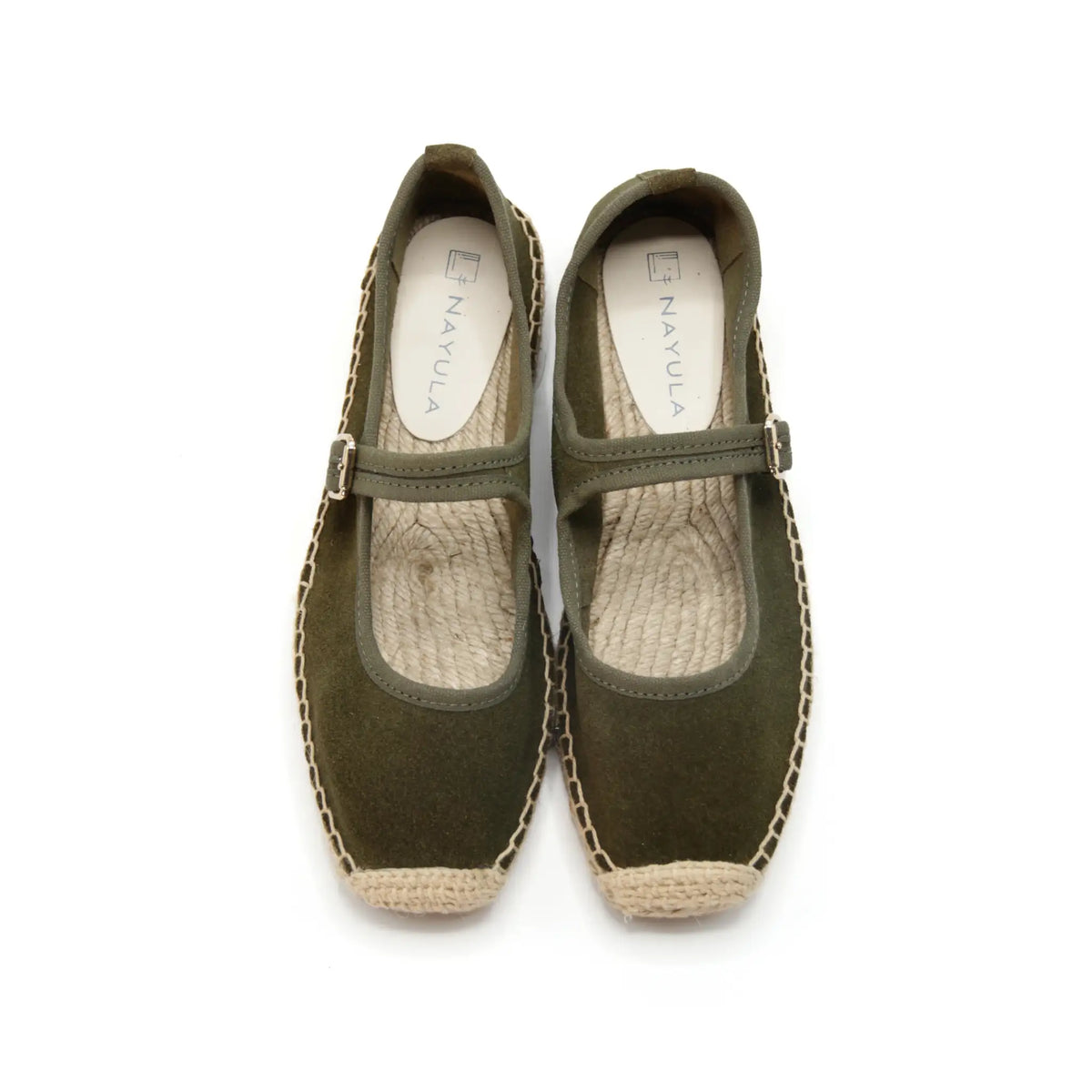 Square toe Mary Jane Espadrilles shoes #NA811 'Soil' [ARME GREEN]