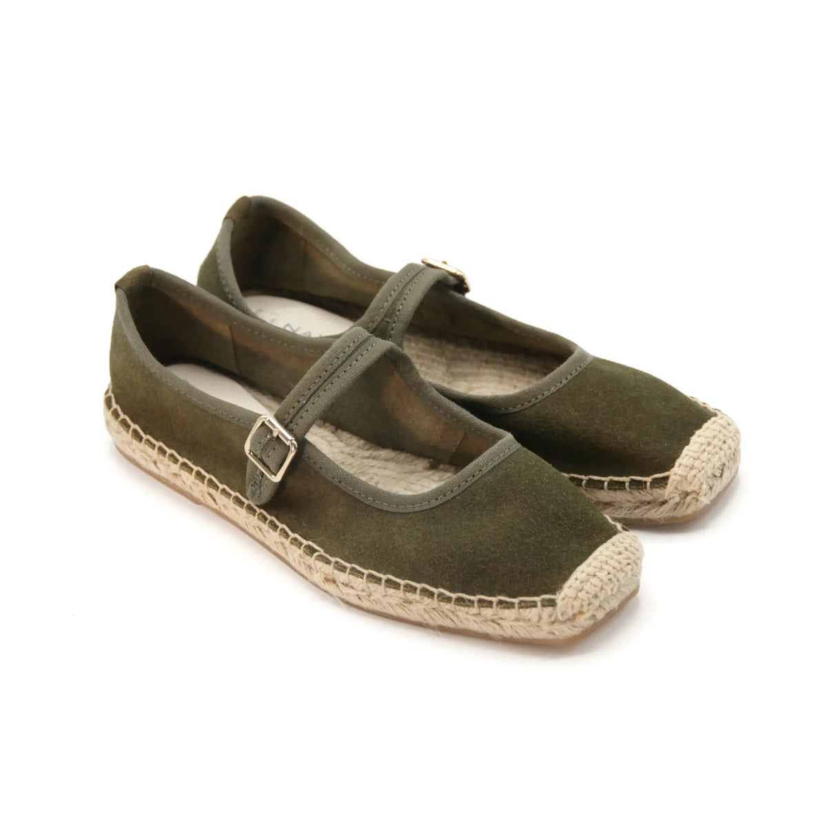 Square toe Mary Jane Espadrilles shoes #NA811 'Soil' [ARME GREEN]