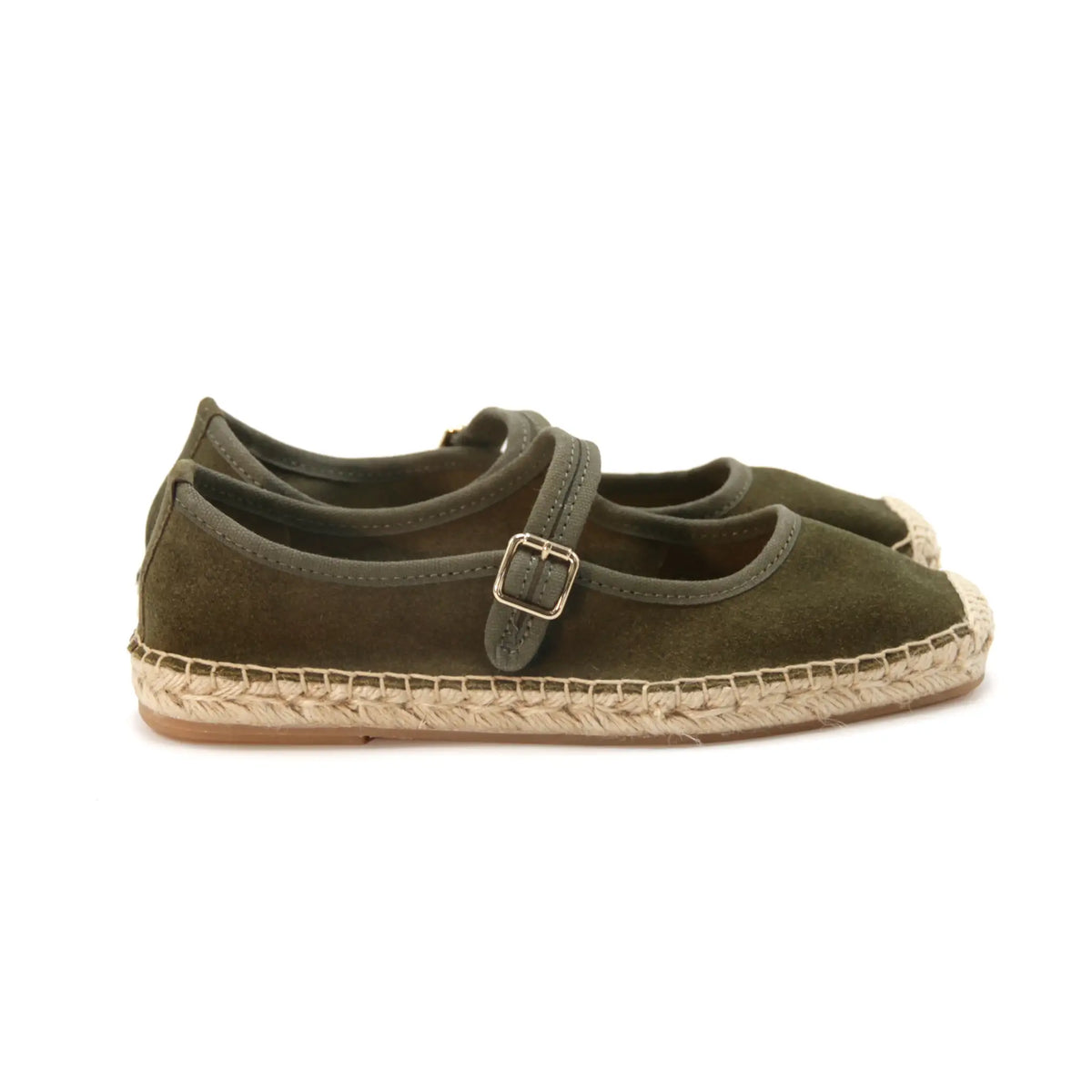 Square toe Mary Jane Espadrilles shoes #NA811 'Soil' [ARME GREEN]