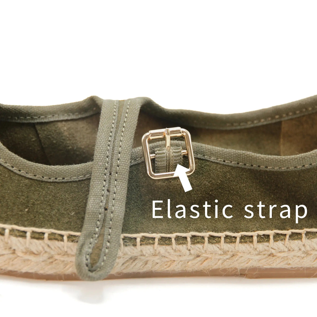 Square toe Mary Jane Espadrilles shoes #NA811 'Soil' [ARME GREEN]