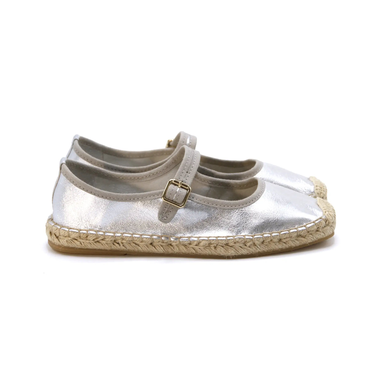 Square toe Mary Jane Espadrilles shoes #NA811 'Soil' [D.SILVER]