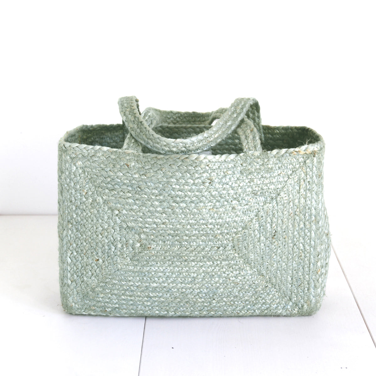 Jute Long strap Squre Sholder bag #NA909 'Sand' [LT. BLUE]