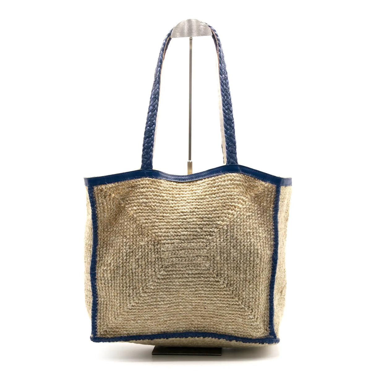 Jute Square crochet sholder bag #NA915 'River' [BLUE]