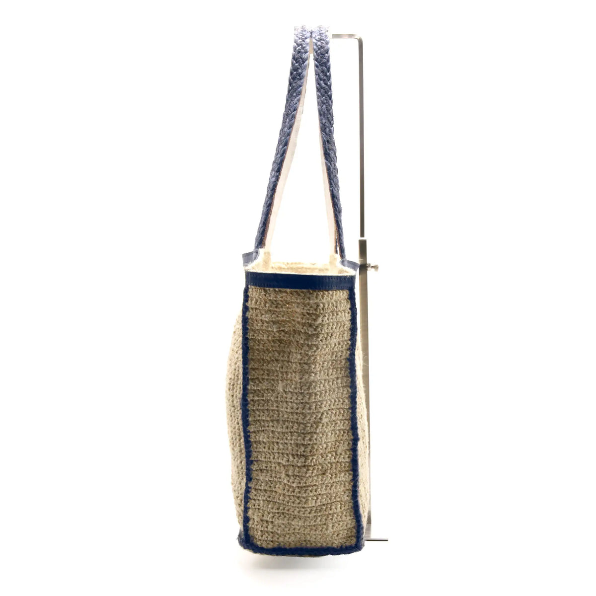 Jute Square crochet sholder bag #NA915 'River' [BLUE]