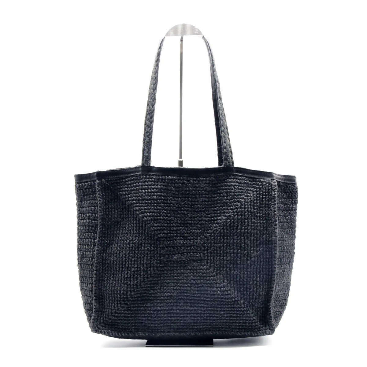 Jute Square crochet sholder bag #NA915 'River' [CHARCOAL]