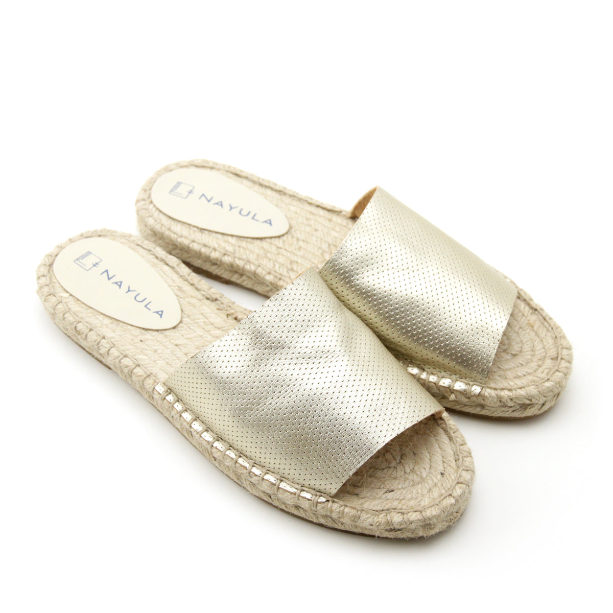 Sandal geser espadrille #NA803 'Ocean' [L. GOLD]