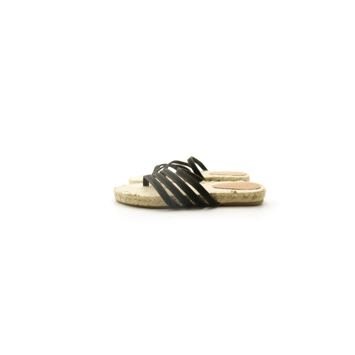 Sandal datar bertali espadrille #NA804 'Tree' [D. GRAY]